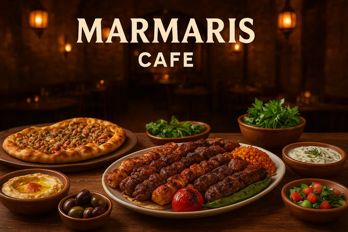Hidangan khas Turki dan Mediterania di Marmaris Cafe